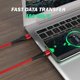 thumbnail image 5 of Cable de carga USB C 3A, carga rápida QC 3.0, alta durabilidad, transferencia de datos de 480 MB/s USB-A 2.0 a USB-C, para dispositivos USB tipo C (paquete de 2 piezas) (rojo) (200 cm), 5 of 5