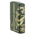 thumbnail image 4 of Zippo Dragon Design Green Matte Pocket Lighter, 4 of 6