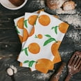 thumbnail image 4 of Fruit Oranges Green Leaves Microfiber Kitchen Hand Towel Dish Cloth Tableware Household Cleaning Towel Utensils for Kitchen, 4 of 7