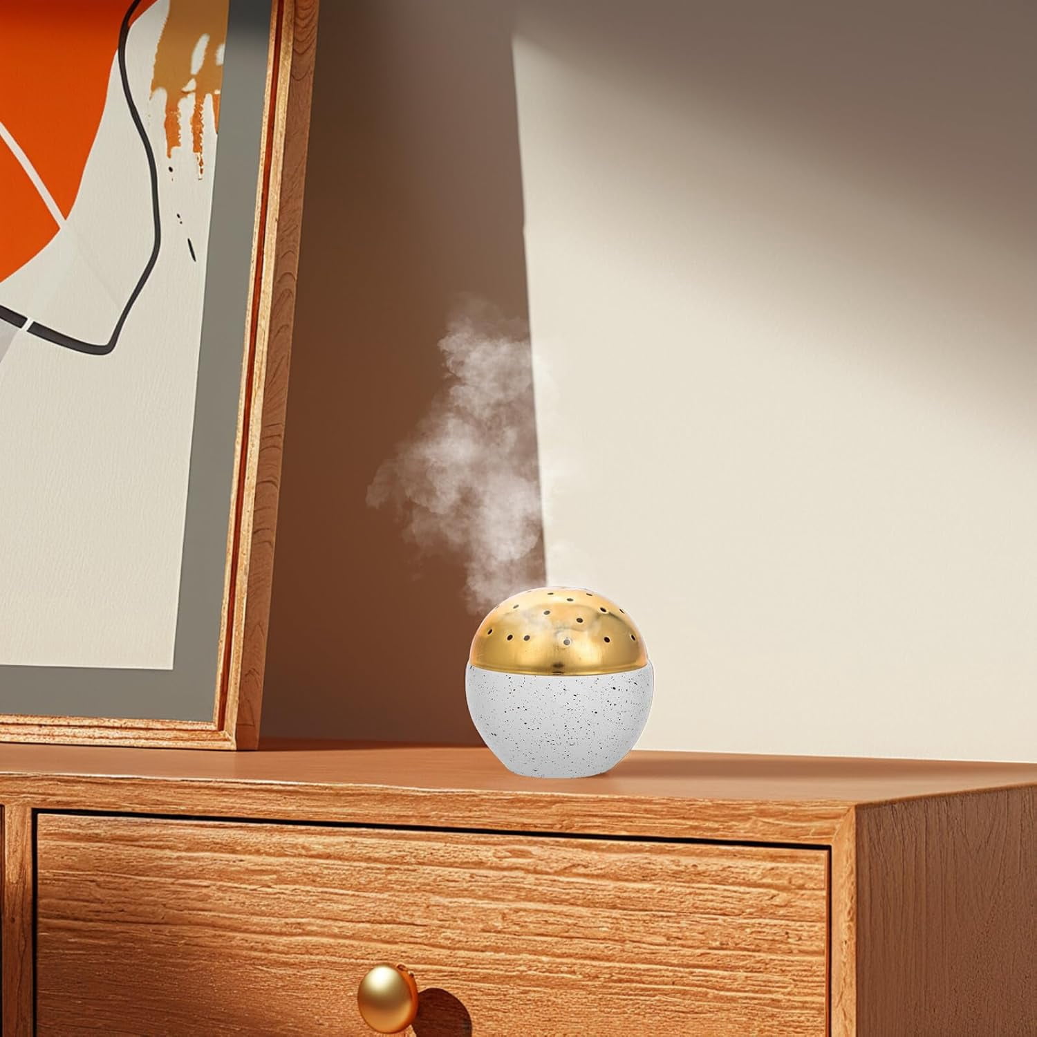 Cement Incense Burner Handheld Ball Speckle Holder