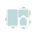 thumbnail image 4 of Jinsinto Moules et Rideau de Douche en polyester, Rideau de Douche Quatre Pièces 180 180 180 cm, 4 of 5