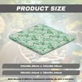 thumbnail image 6 of FKELYI Green Daisy Flower Print Square Fitted Table Cover Tablecloth with Elastic Edge Card Tables Top Cover for Dining Kitchen Home Decoration, 36x36 inch, 6 of 6
