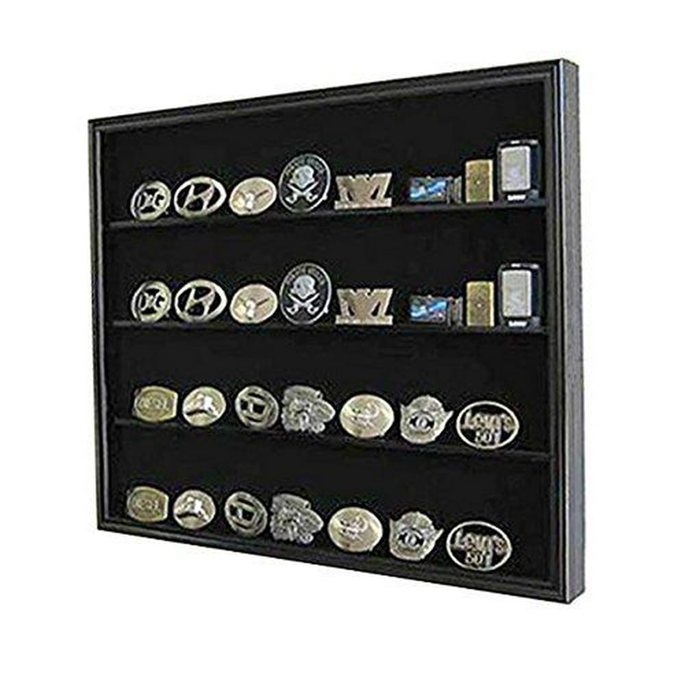 Display Case Wall Shadow Box for Belt Buckle Collection, BC02