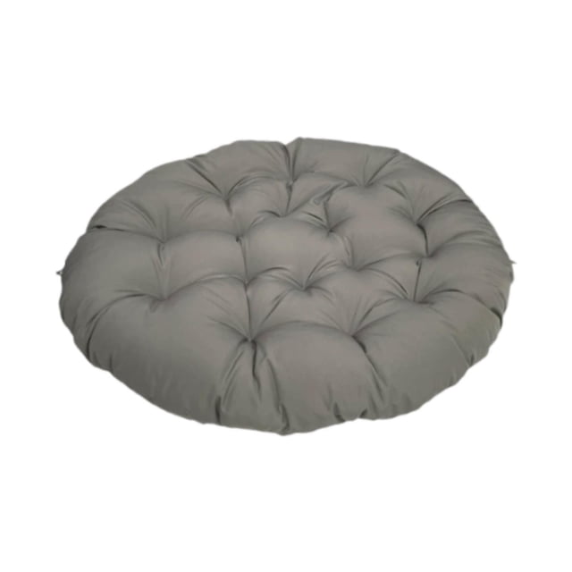 Cojín colgante para silla de huevo, acolchado, redondo, 40 cm, transpirable. Gris oscuro