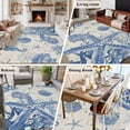thumbnail image 5 of 6'x9' Area Rugs, Blue Coastal Starfish Indoor Outdoor Area Rug for Living Room Bedroom, Beach Ocean Nautical Shells Conch Washable Bathroom Rugs Kitchen Floor Carpet Mats Home Decor Aesthetic, 5 of 8