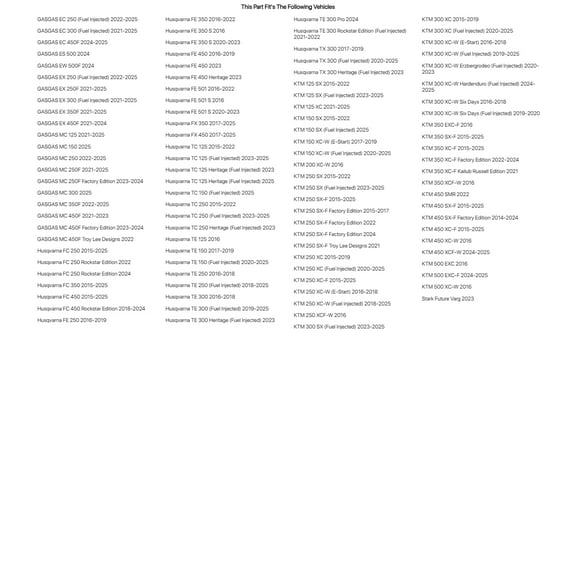 Tusk Impact Supermoto Replacement Front Wheel Spacer Kit For KTM 300 XC-W Hardenduro (Fuel Injected) 2024-2025