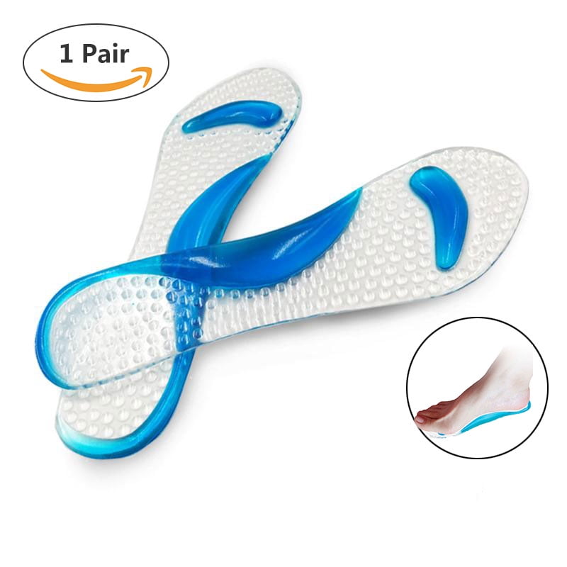 3/4 Shoes Inserts Cushion Pads Silicon Gel Arch Support Insole for Lady