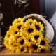 thumbnail image 2 of Kearding 6 uds./paquete de flores artificiales de simulación de girasol, decoración para el hogar y la Oficina, girasol falso Flores artificiales Kearding HA7102-00, 2 of 6