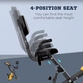 thumbnail image 4 of Soozier 3-in-1 Folding Exercise Bike - Yellow, 8 Resistance Levels, 4 of 7