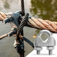 thumbnail image 7 of WEUVEB 6Pcs Silver Steel Wire Rope Clamps for Load Securing, 7 of 7
