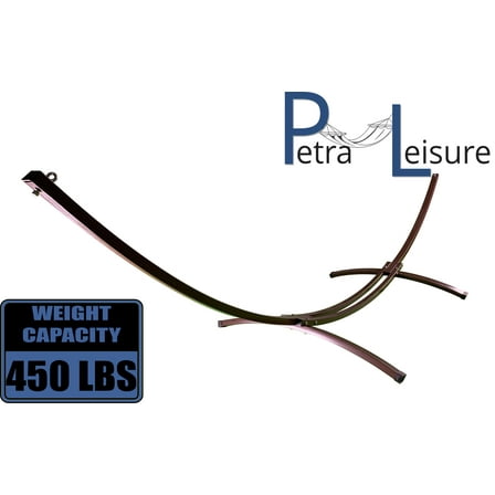 15 Ft. Indoor/Outdoor Brown, Heavy Duty Steel Arc Hammock Stand.