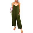 thumbnail image 2 of HSHDLDF Combinaison Décontractée Sans Manches à Bretelles pour Femmes, Ample et Ajustable, Extensible, Pantalon Long, une-Pièce avec Poches, 2 of 6