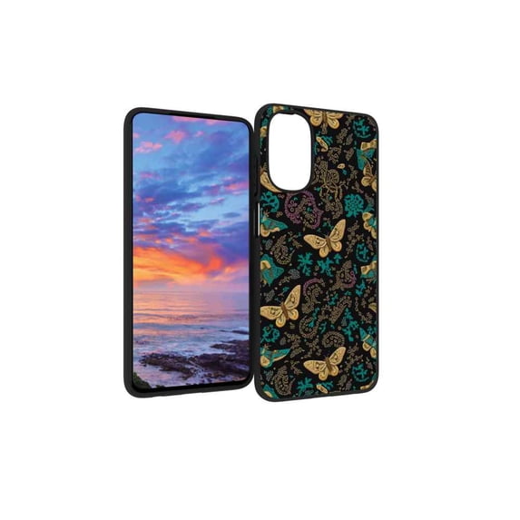 butterfly-1 Phone Case, Degined for Moto G 5G 2022 Case Men Women, Flexible Silicone Shockproof Case for Moto G 5G 2022