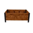 thumbnail image 4 of Grapevine Urban Garden Low-Profile Planter, FSC Recycled Wood, Rectangular, 37IN x 24IN, Natural Brown, 4 of 6