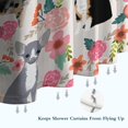 thumbnail image 6 of Chihuahua and Flower Florals Shower Curtain 36"x72" ,Bathroom Decorative Shower Curtains Set with 12 Hooks,Modern Waterproof Washable Shower Curtain, 6 of 6