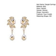 thumbnail image 7 of Mightlink 1 Pair Elegant Shining Faux Crystal Glass Dangle Earrings Women Exquisite Long Earrings Jewelry Gift, 7 of 7