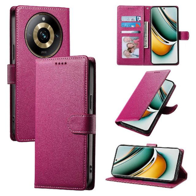 Funda para FOXDOCK Realme 11 Pro 5G– Cuero Premium, 3 ranuras para tarjetas, Protección contra impactos