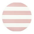 thumbnail image 2 of TOWN & COUNTRY BASICS Cabana Stripe Indoor Outdoor Placemats 4-Pack Set, Reversible and Easy Clean, Red/White, 15" Round, 2 of 13