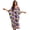 Colorful Paint Palm Trees, variant on Xixirimido Abstract Leaves Print Women Kaftan Dresses Plus Size Beach Cover Up Deep V-Neck Batwing Sleeves Swimsuit Coverups Summer Caftan Dress