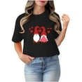 thumbnail image 4 of Blusas de Manga Corta para las Mujeres Divertida Impresión Cuello Redondo Camiseta Vintage, Blusas de Primavera para las Mujeres, 4 of 8