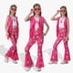 thumbnail image 2 of Set de disfraces hippie kooirsp de los años 60 y 70 para niños y niñas, 7 unidades de 4 a 12 años, 2 of 7