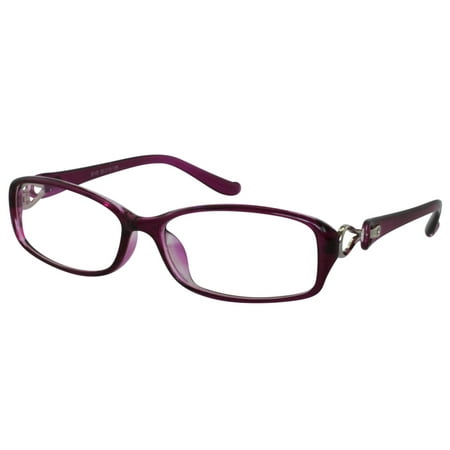 Ebe Reading Glasses Mens Womens Rectangular Purple Anti Glare Light Weight ckb8145