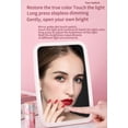 thumbnail image 4 of Professional Lighted Makeup Mirror with Lights - Vanity Mirror with LED Brightness Adjustable, Three Colors Changing Lights, Portable and Foldable Stand - USB Rechargeable, 4 of 7