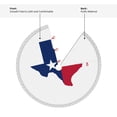 thumbnail image 4 of Texas Flag Map Christmas Tree Skirts with Tassel Decorations Indoor Outdoor for Holiday Party Home Decor 30", 4 of 6