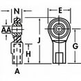 thumbnail image 2 of QA1 Precision Products, Inc GFR10TS QAPGFR10TS ROD END (G) 2-PC 300 SS F-R 5/, 2 of 2
