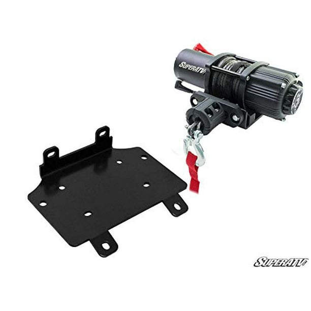 SuperATV Black Ops 3500 lb Winch with Winch Mounting Plate Compatible