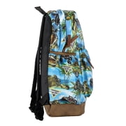 Monster Jam Backpack Pirate Curse All Over Design 16 Book Bag Tech Sleeve with Adjustable Shoulder Straps