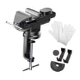 thumbnail image 3 of Bench Vise Clamp on Vise Hand Tools Black Heavy Duty Portable Universal para el procesamiento de trabajo de trabajo Reparación de conductos 50 type torns, 3 of 9