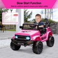 thumbnail image 1 of Kojooin 12V Two-Seater Kids Electric Ride On Truck with Parent Remote, Suspension System, LED Lights and Music Player, 1 of 7