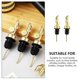 thumbnail image 2 of 2pcs Weighted Stainless Steel Bottle Pourers Olive Oil Dispenser Spout Auto Flip Liquor Pour Spout, 2 of 4
