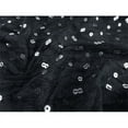 thumbnail image 4 of Black Silver Sequin Triple Mesh, Fabric By the Yard, 4 of 6
