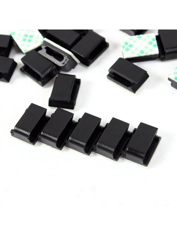 30PCS Adhesive Cable Clips, Wire Clips, Car Cable Organizer, Cable Holder, Cable Wire Management, Cable Holder for Car, Office and Home