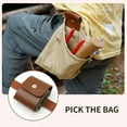 thumbnail image 2 of Storage Rack Foldable Canvas Belt Bag 2024 Foraging Bag Storage Leather Multipurpose Belt Storage Water Leather Pouch Basket for Travel Camping Hiking, Kitchen Essentials Clearance Sale, 2 of 9