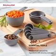 thumbnail image 2 of Kitchenaid Universal Measure Cups and Spoons Set in Gray, 2 of 9