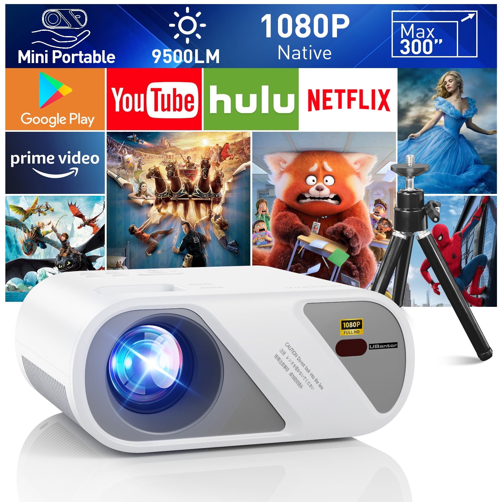 Vankyo leisure 510W HD discount Video Projector And Trpiod WT50 Foldable Lightweight