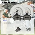 thumbnail image 2 of AutoShack Rear Solid Coated Brake Rotors + Premium Ceramic Pads + Calipers 8-PC Brake Kit Replacement for 2010-2014 Subaru Outback 2010-2014 Subaru Legacy ArmorStop 11.25" (285.8 mm), 2 of 4