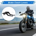 thumbnail image 2 of Short Long Brake Clutch Levers for Yamaha YZF R1 99-01 6 Position Adjustable Motorcycle Handlebar Brake Lever Aluminum Alloy Black Handle Titanium End, 2 of 6