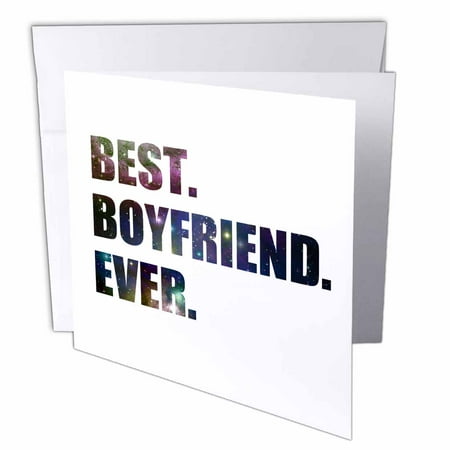 3dRose Best Boyfriend Ever cut out of outer space stars and galaxies graphic, Greeting Cards, 6 x 6 inches, set of (The Best Graphic Card 2019)