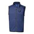 thumbnail image 2 of Men's-Cutter & Buck  Heather Blue San Jose Earthquakes Mainsail Sweater-Knit Full-Zip Vest, 2 of 3