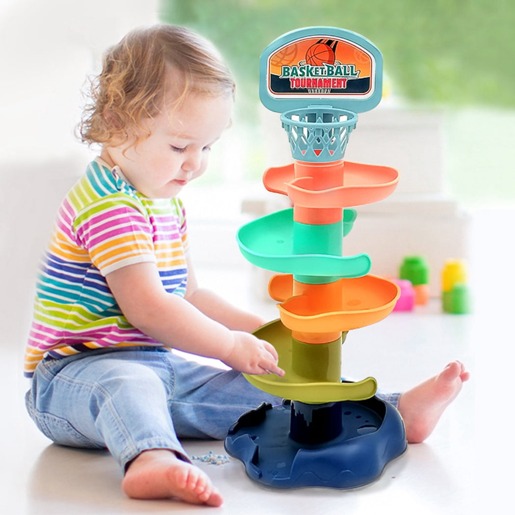 Tour à Billes Pour Enfants - Jouet éducatif En ABS à 5 étages Avec Son, Pour Développer La Motricité Fine - 8