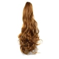 thumbnail image 2 of Peluca de coleta con clip, pelo largo y rizado, ondas grandes, coleta alta para mujer, 2 of 4