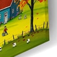 thumbnail image 3 of Epic Art 'Farm Kids in the Fall' by Sharon Mark, Acrylic Glass Wall Art, 24"x16", 3 of 8