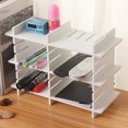 thumbnail image 3 of Miangastore Plastic Drawer Organiser Adjustable Partition White 34Pcs 18.5X1.9In, 3 of 8