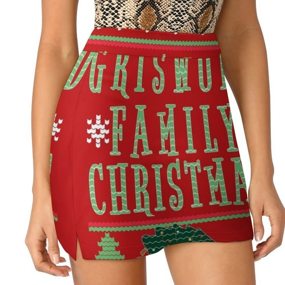 Griswold Family Christmas Ugly Sweaters Women's skirt Aesthetic skirts New Fashion Short Skirts National Lampoon Christmas
