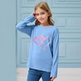 thumbnail image 6 of Girls Shirts Long Sleeve Spring Summer Fashion Printed Crewneck Tees Teen Clothes for Girls Size 2-14, 6 of 6