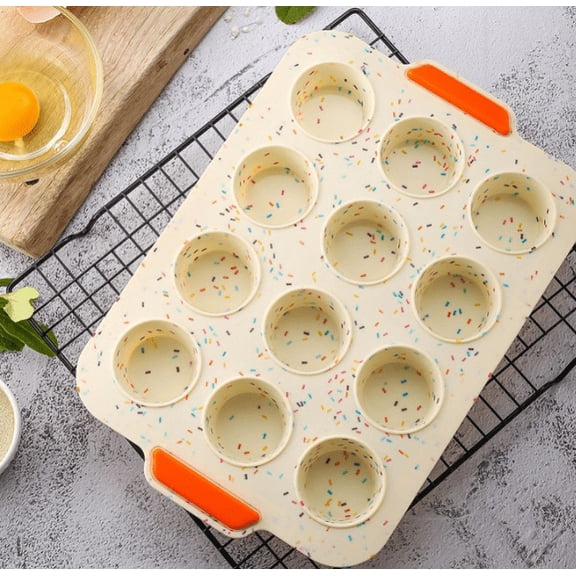 YiXing Silicone Molds,versatile Silicone Muffin Cupcake Pan Candy Chocolate Molds for Baking
